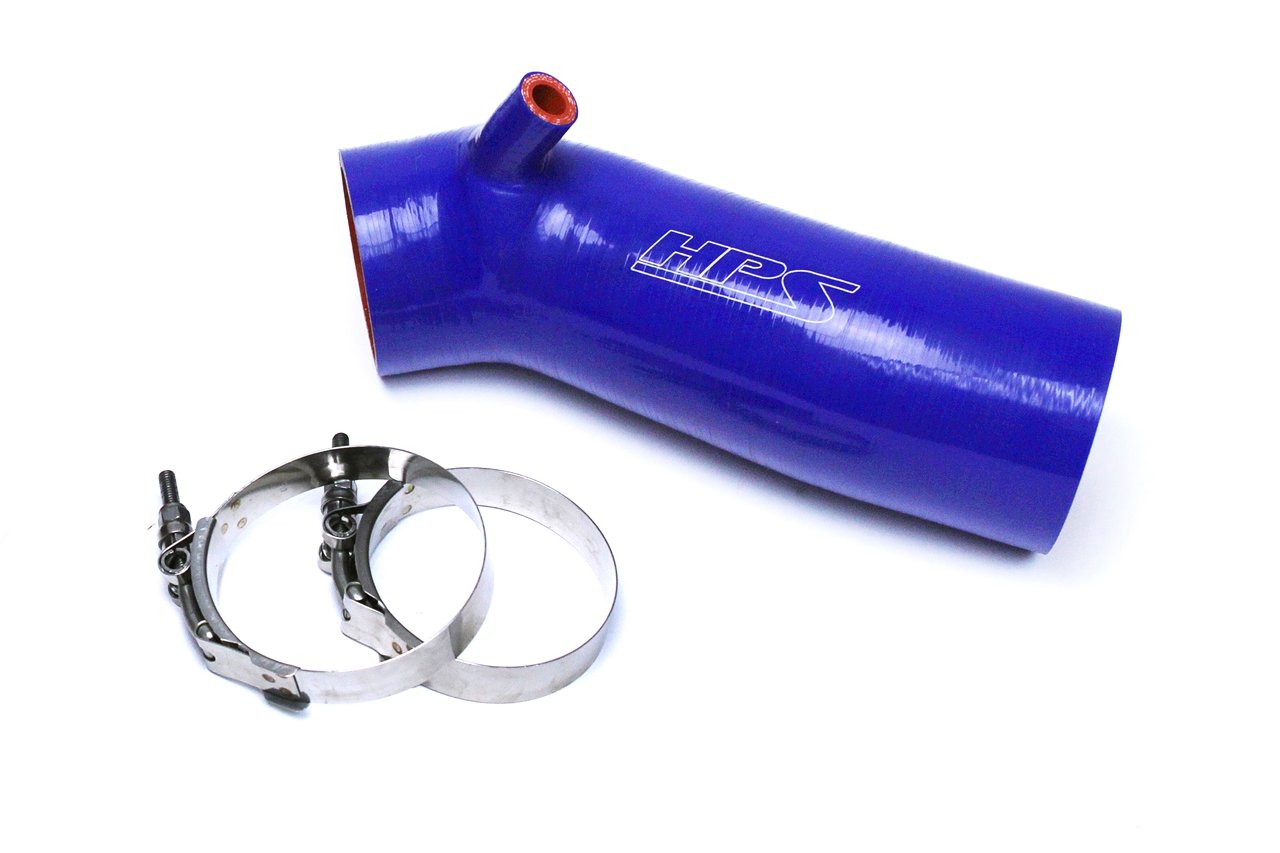 HPS Blue Reinforced Silicone Post MAF Air Intake Hose Kit Honda 13-16 Accord 2.4L