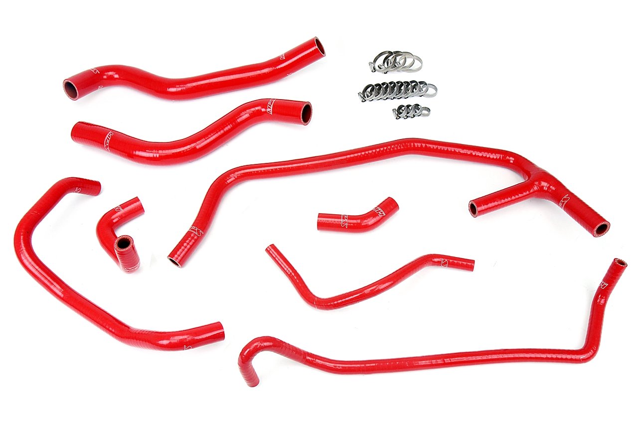 HPS Silicone Radiator + Heater Coolant Hose Kit Ford 2015-2020 Mustang Ecoboost 2.3L Turbo, 57-1452