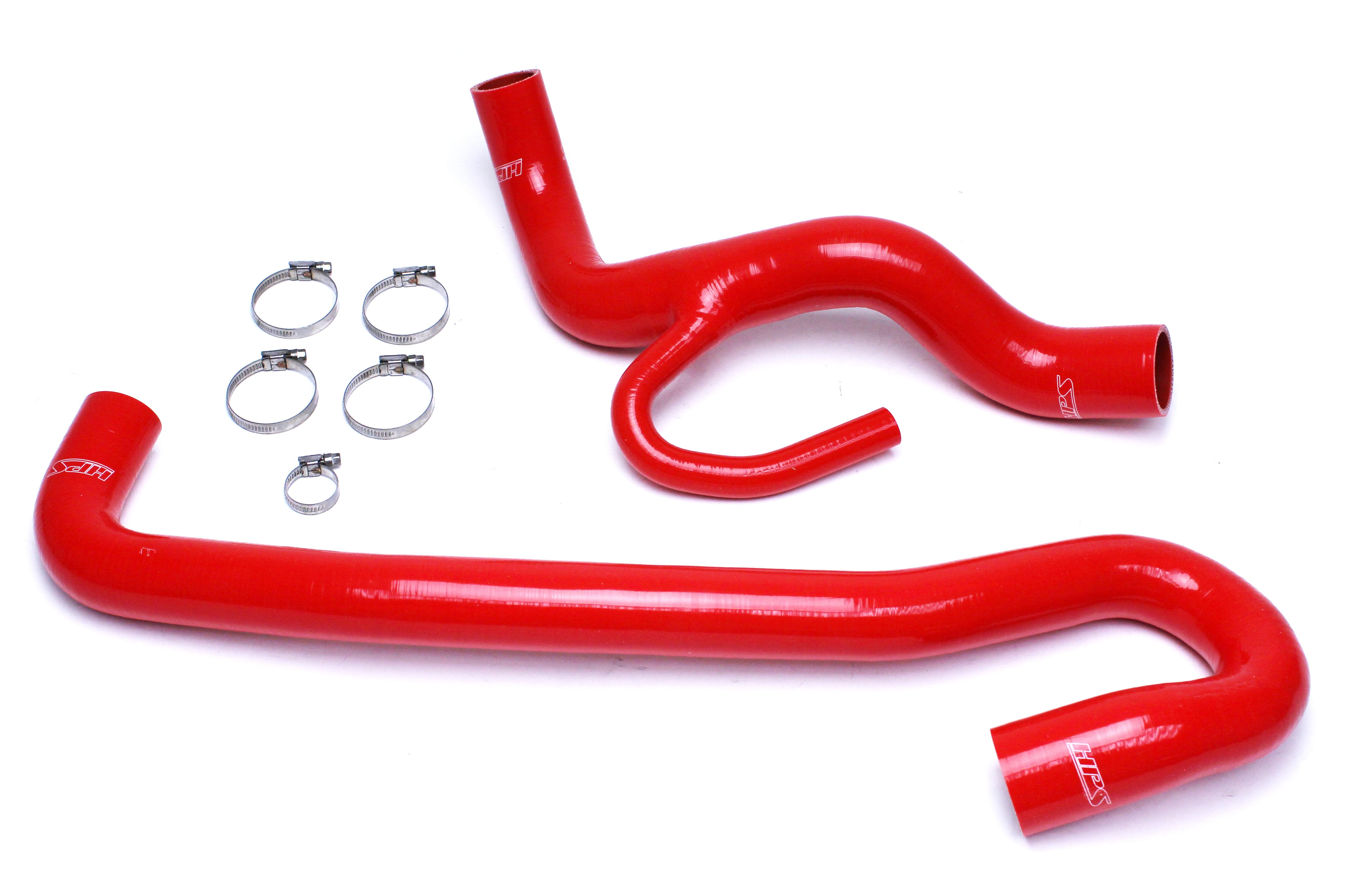 HPS Red Reinforced Silicone Radiator Hose Kit Coolant Jeep 12-18 Grand Cherokee WK2 SRT8 6.4L