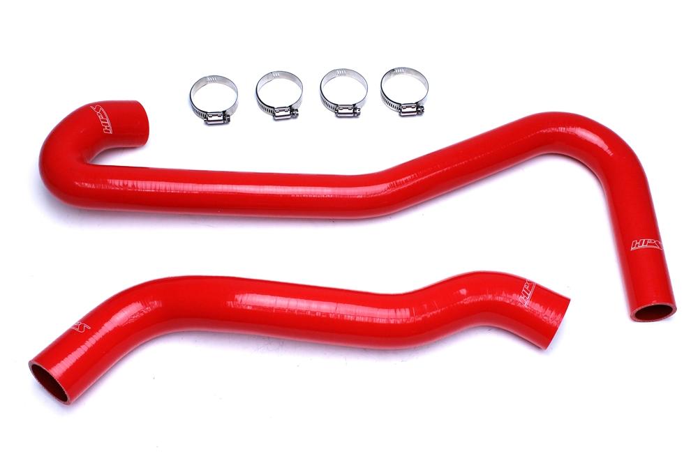 HPS Red Reinforced Silicone Radiator Hose Kit Coolant Jeep 09-10 Grand Cherokee SRT8 6.1L V8 WK1