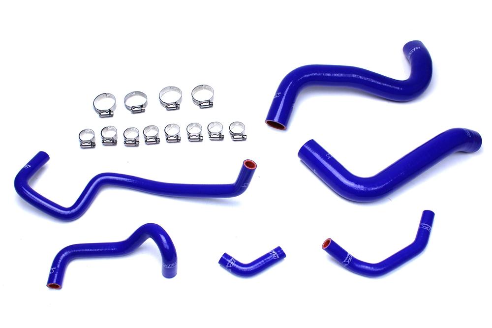 HPS Blue Reinforced Silicone Radiator Hose + Heater Hose Kit Coolant Lexus 03-09 GX470 4.7L V8 Left Hand Drive