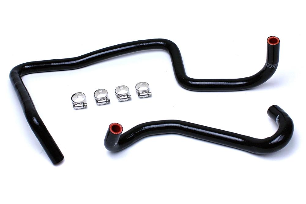 HPS Black Reinforced Silicone Heater Hose Kit Coolant Jeep 06-10 Grand Cherokee WK1 SRT8 6.1L V8