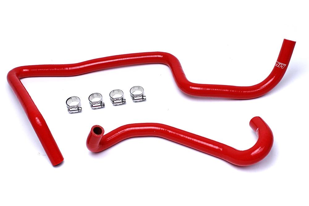 HPS Red Reinforced Silicone Heater Hose Kit Coolant Jeep 06-10 Commander 5.7L V8 Without Rear A/C