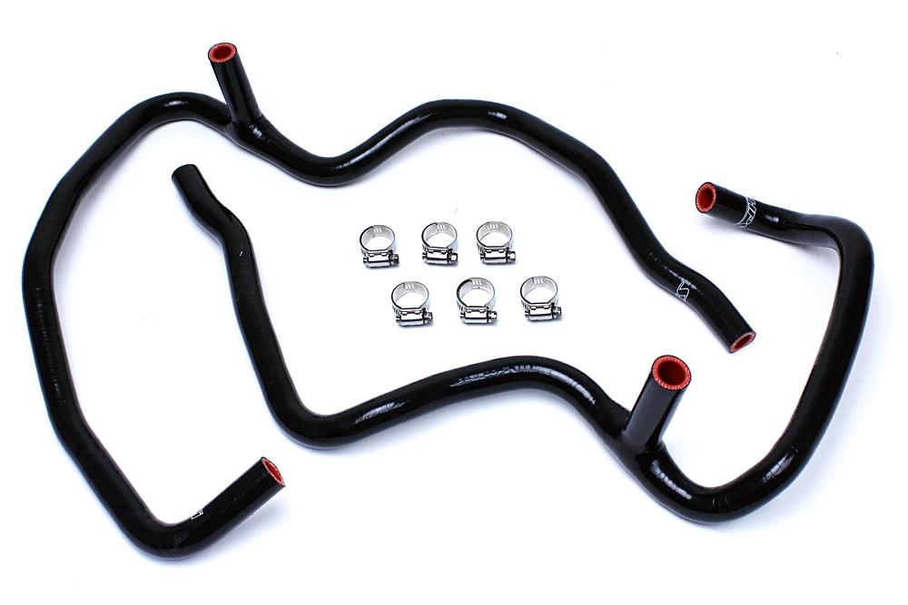 HPS Black Reinforced Silicone Heater Hose Kit Coolant Jeep 06-10 Commander 5.7L V8 with Rear A/C