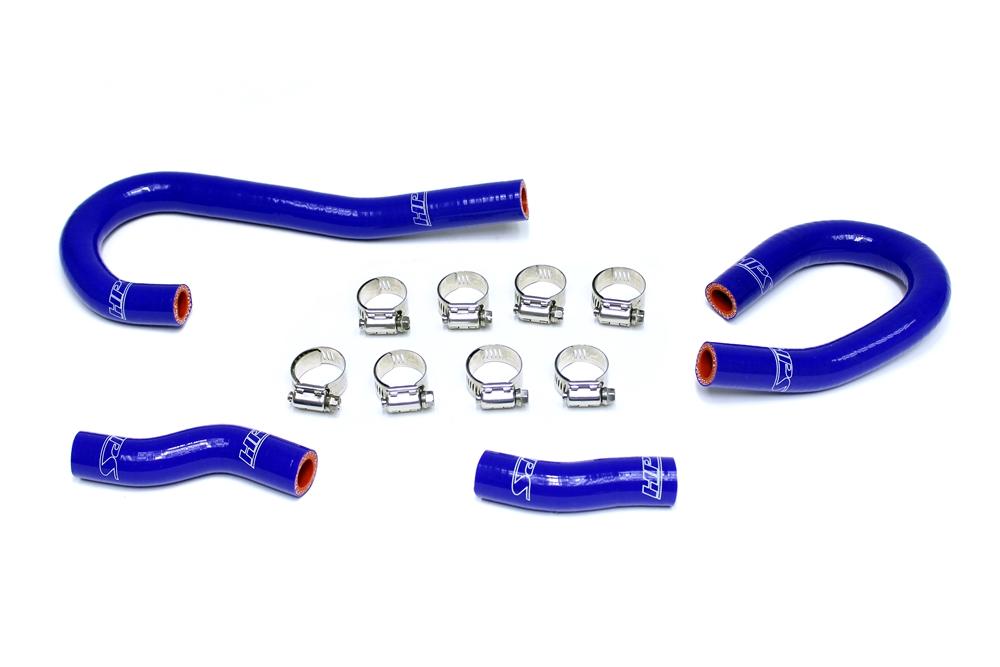 HPS Blue Reinforced Silicone Heater Hose Kit Coolant Jeep 12-15 Grand Cherokee WK2 SRT8 6.4L