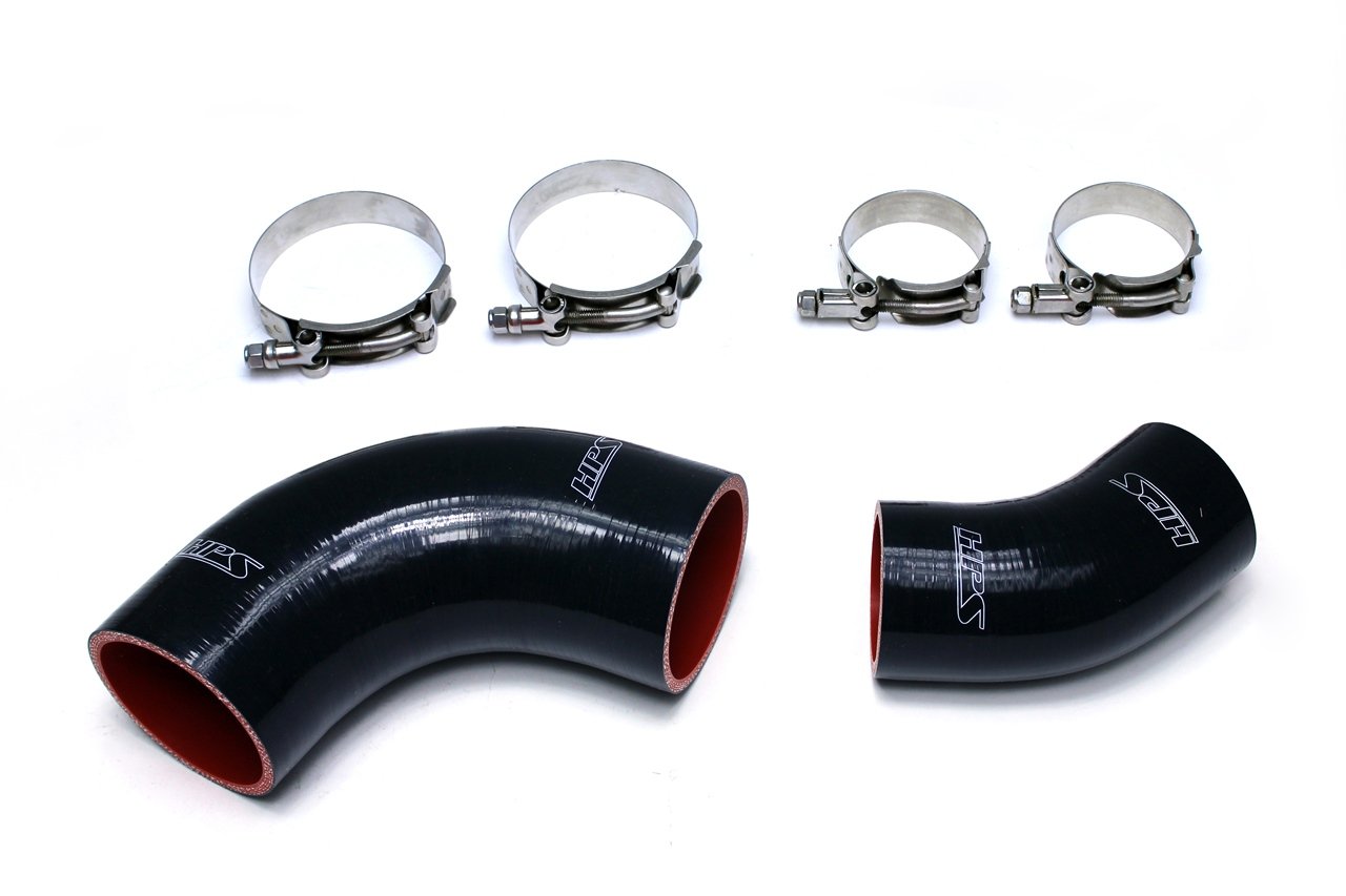 HPS Black Reinforced Silicone Intercooler Hose Kit Mazda 07-10 CX7 2.3L Turbo