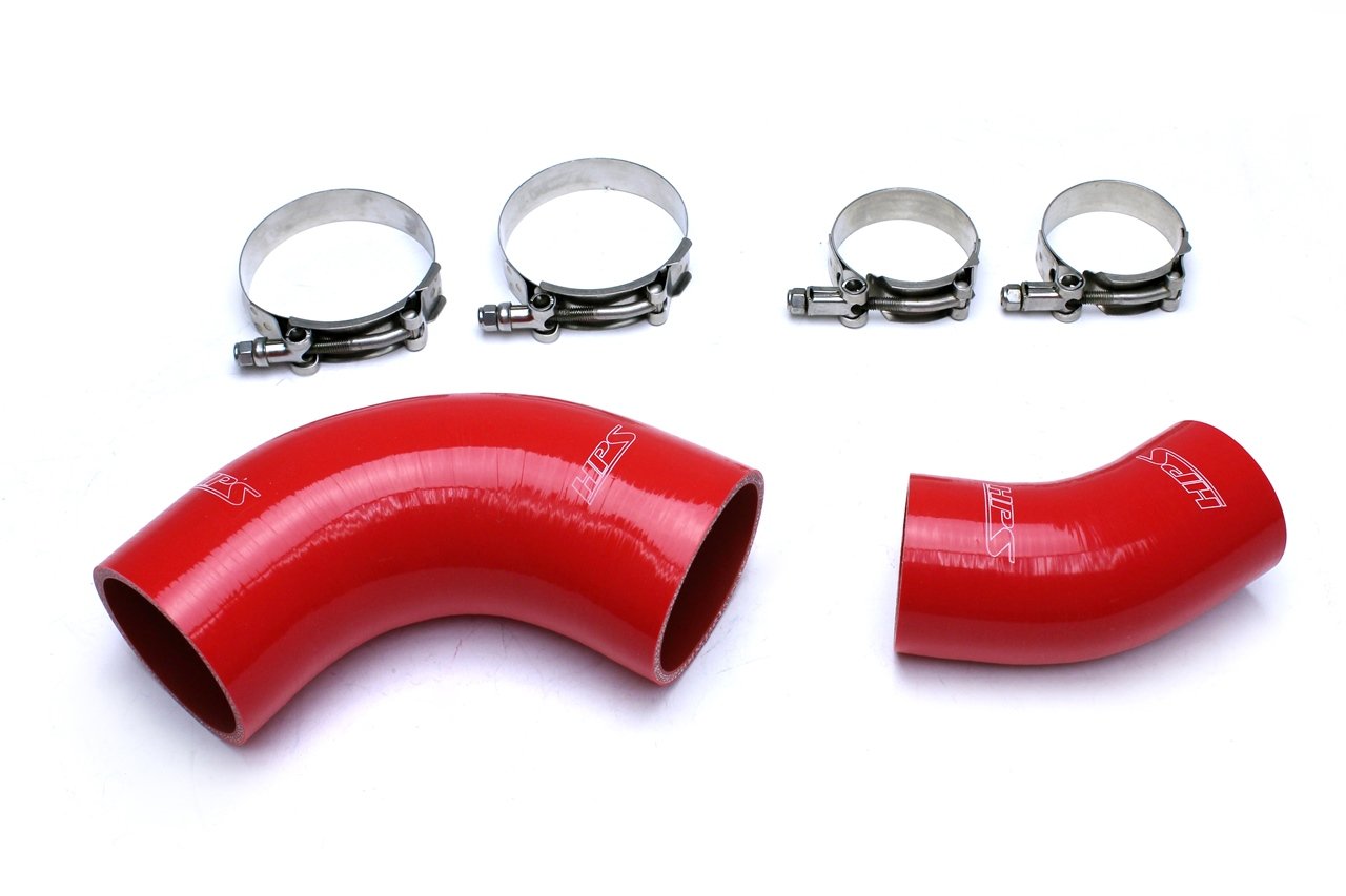 HPS Red Reinforced Silicone Intercooler Hose Kit Mazda 07-10 CX7 2.3L Turbo