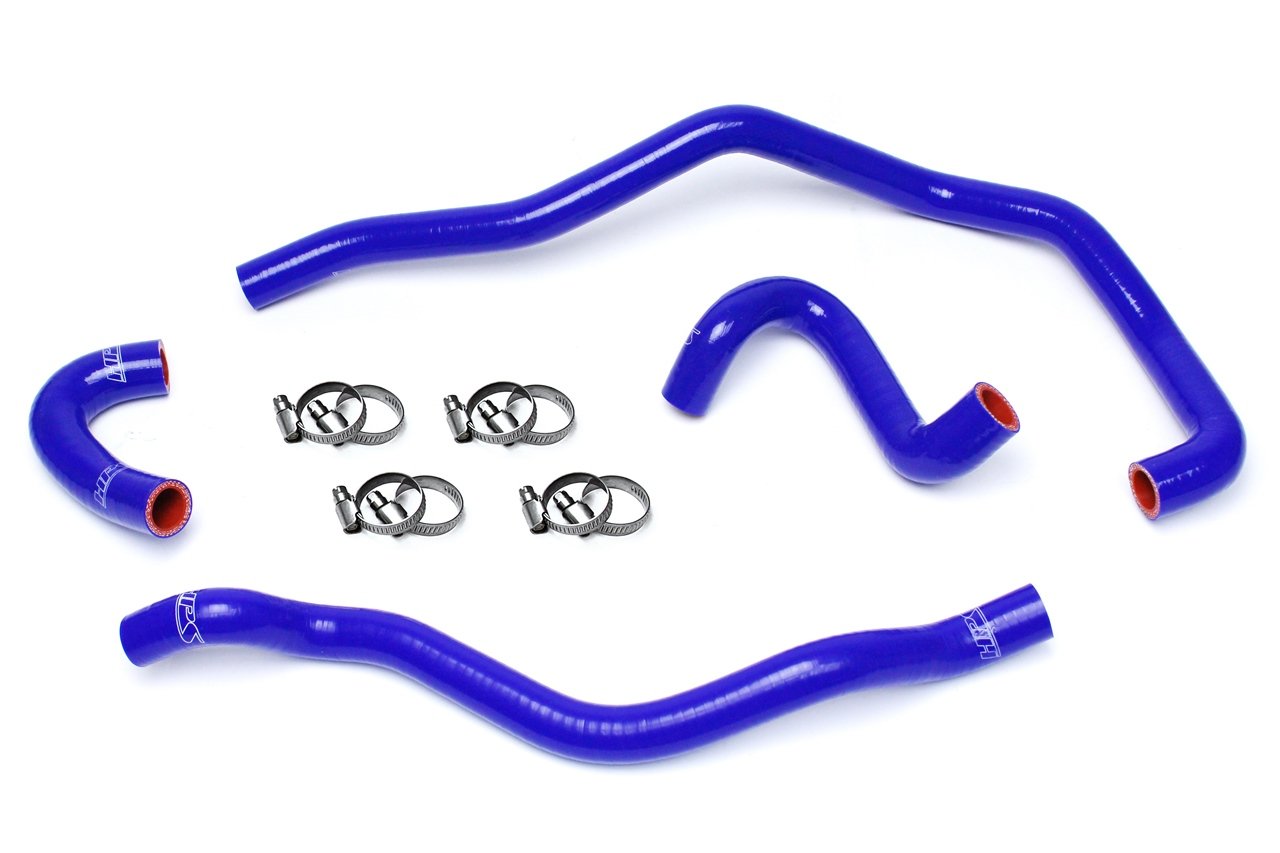 HPS Reinforced Blue Silicone Heater Hose Kit Coolant BMW 01-06 E46 M3 Left Hand Drive