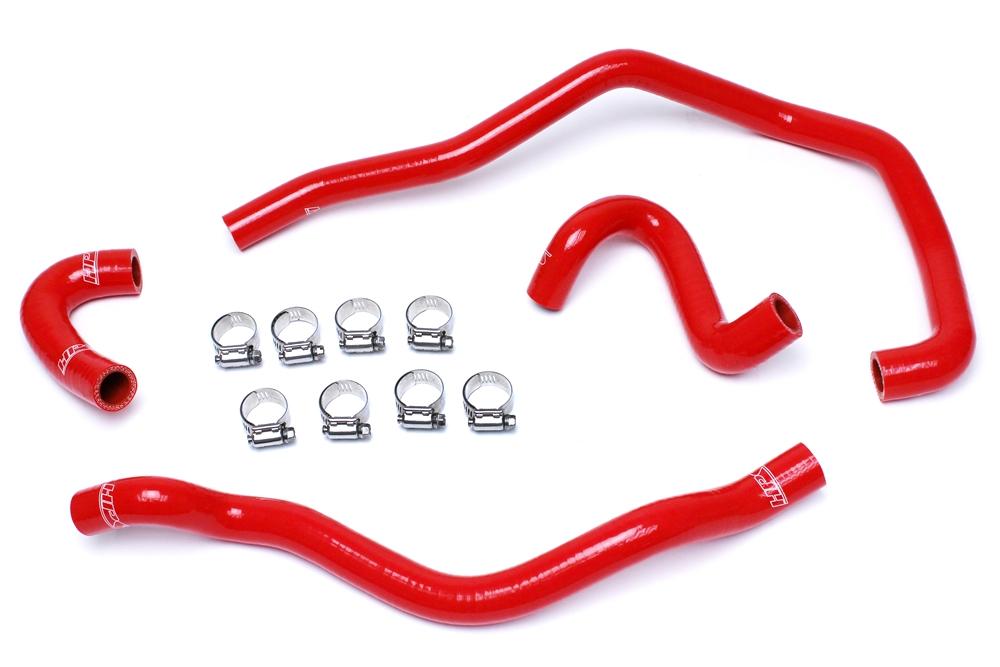 HPS Reinforced Red Silicone Heater Hose Kit Coolant BMW 01-06 E46 M3 Left Hand Drive