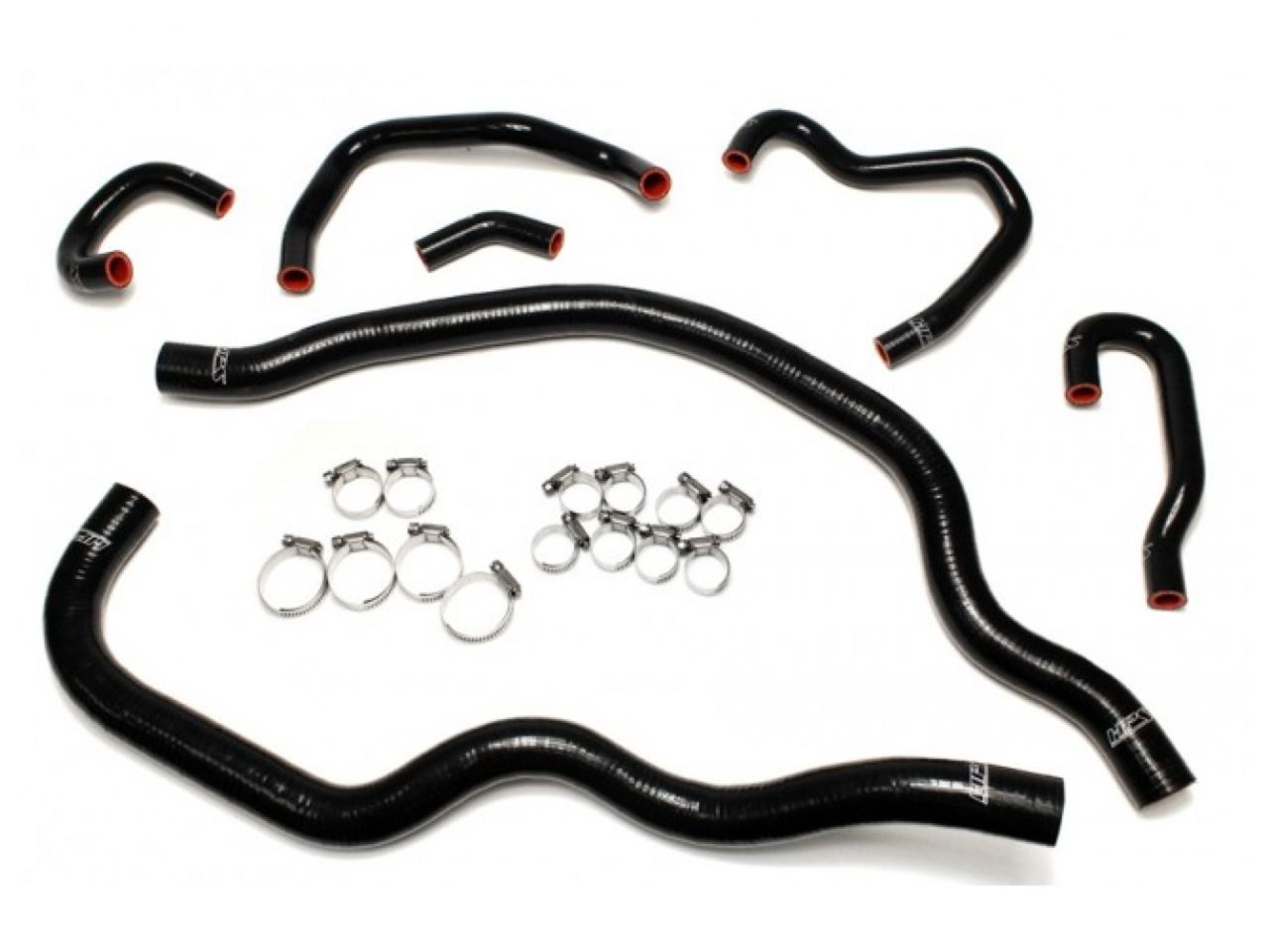 HPS Black Reinforced Silicone Radiator and Heater Hose Kit Coolant Honda 00-05 S2000