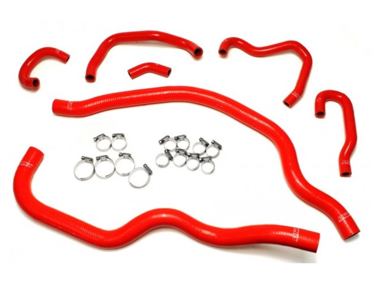 HPS Red Reinforced Silicone Radiator and Heater Hose Kit Coolant Honda 00-05 S2000