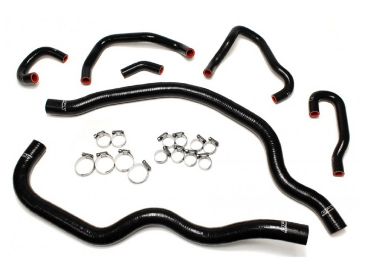 HPS Black Reinforced Silicone Radiator and Heater Hose Kit Coolant Honda 06-09 S2000