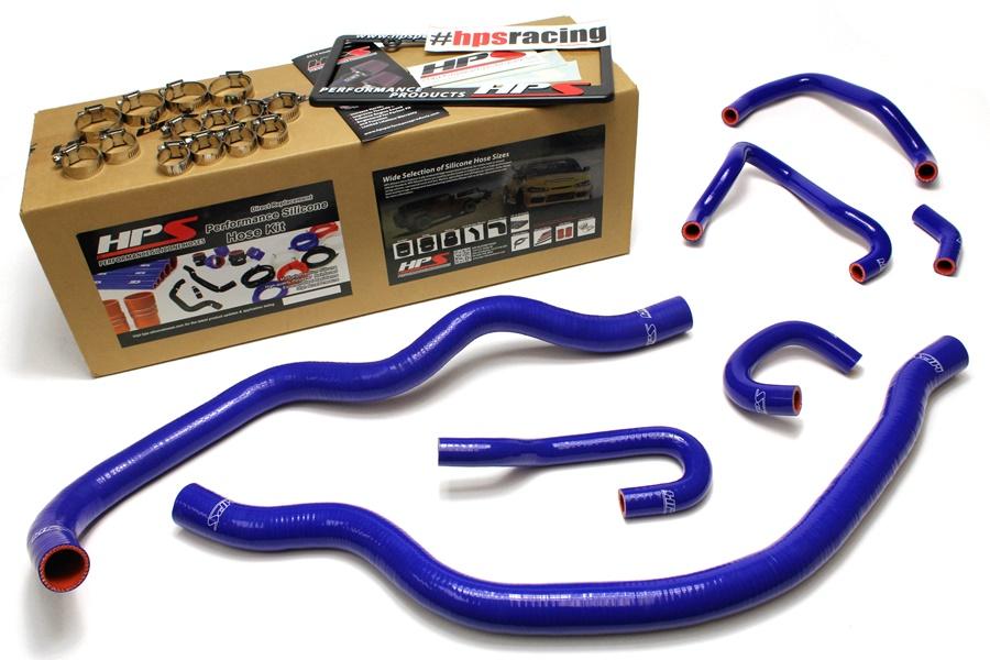 HPS Blue Reinforced Silicone Radiator and Heater Hose Kit Coolant Honda 06-09 S2000