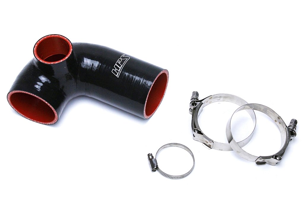 HPS Black Reinforced Silicone Post MAF Air Intake Hose Kit Mazda 09-15 MX-5 Miata NC2 NC3