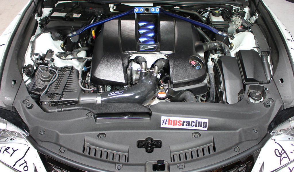 HPS Performance Products HPS Silicone Air Intake Kit Post MAF Hose Lexus 2022 IS500 V8 5.0L, 57-1499