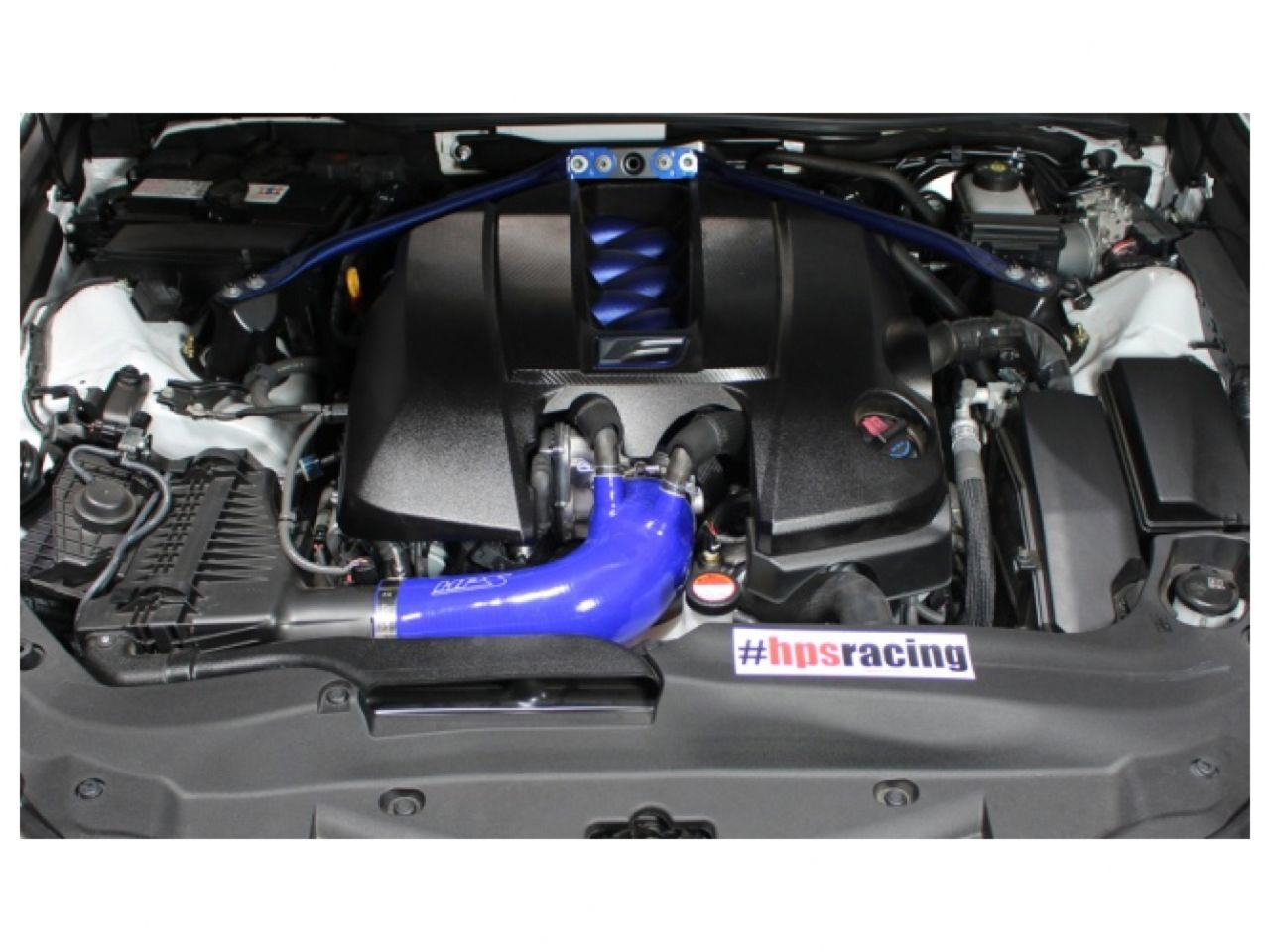 HPS Blue Reinforced Silicone Post MAF Air Intake Hose Kit Lexus 2016 GSF GS F V8 5.0L