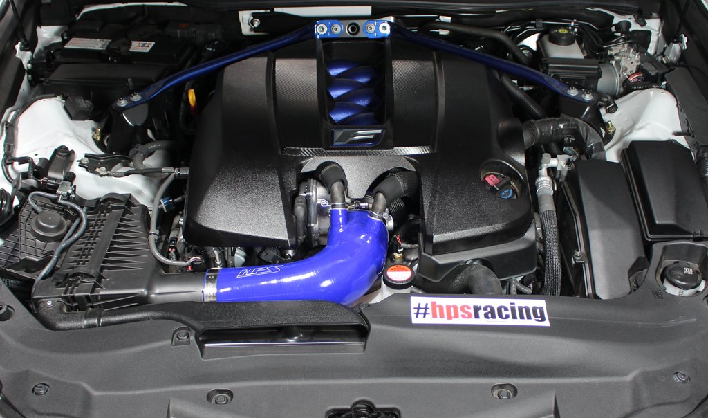 HPS Blue Reinforced Silicone Post MAF Air Intake Hose Kit Lexus 15 16 RCF RC F V8 5.0L