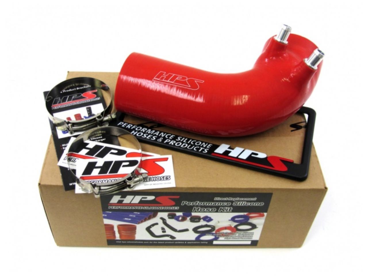 HPS Red Reinforced Silicone Post MAF Air Intake Hose Kit Lexus 2016 GSF GS F V8 5.0L