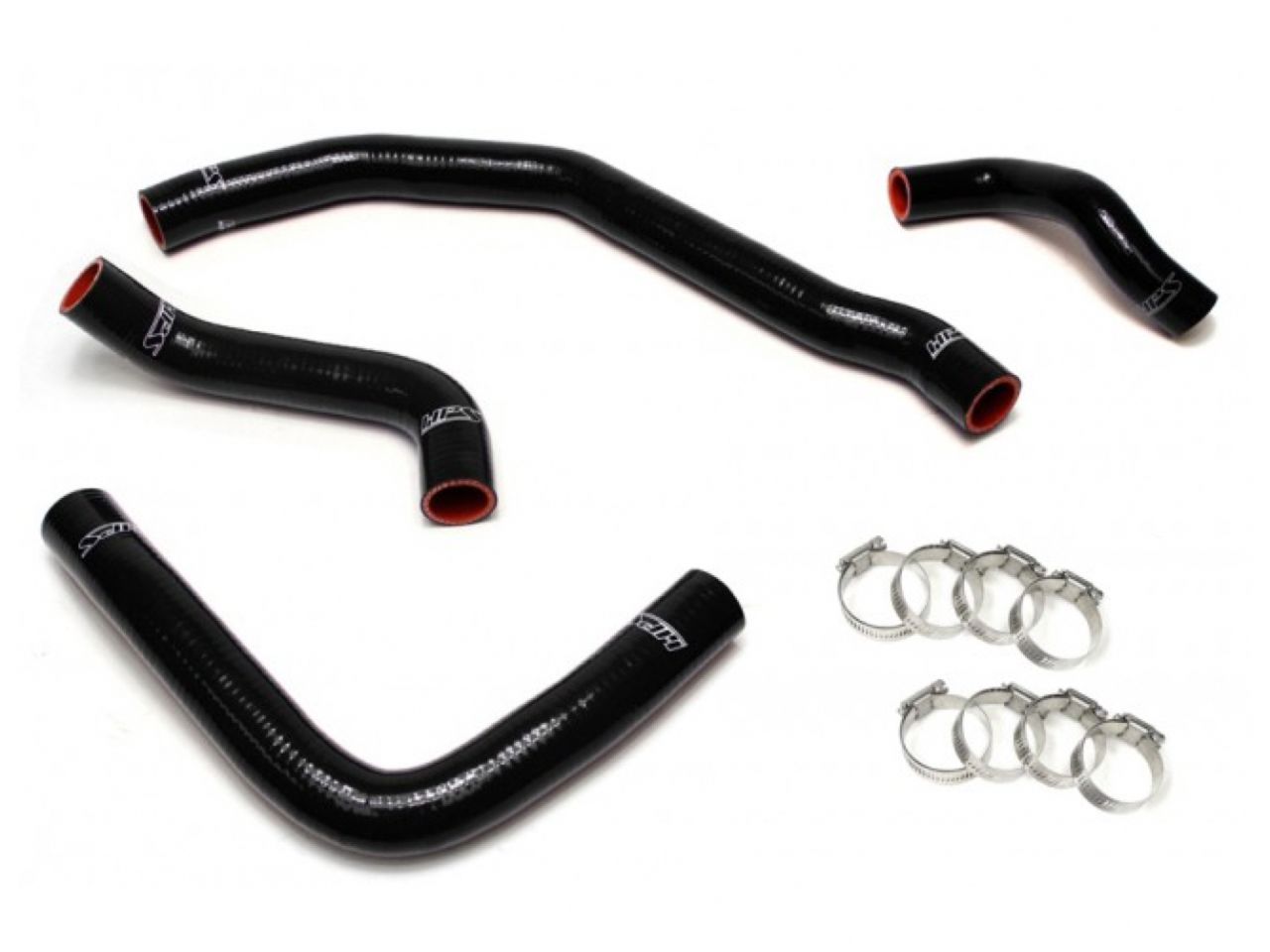 HPS Black Reinforced Silicone Radiator Coolant Hose Kit (4pc set) rear engine Toyota 90-99 MR2 3SGTE Turbo