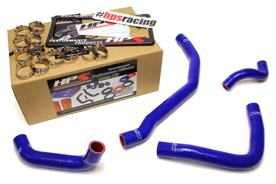 HPS Blue Reinforced Silicone Radiator Coolant Hose Kit (4pc set) rear engine Toyota 90-99 MR2 3SGTE Turbo