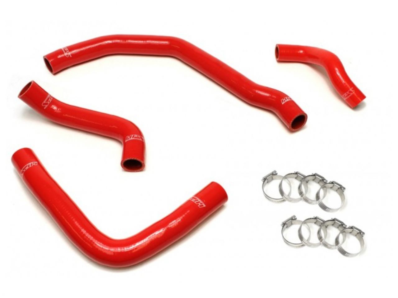 HPS Red Reinforced Silicone Radiator Coolant Hose Kit (4pc set) rear engine Toyota 90-99 MR2 3SGTE Turbo