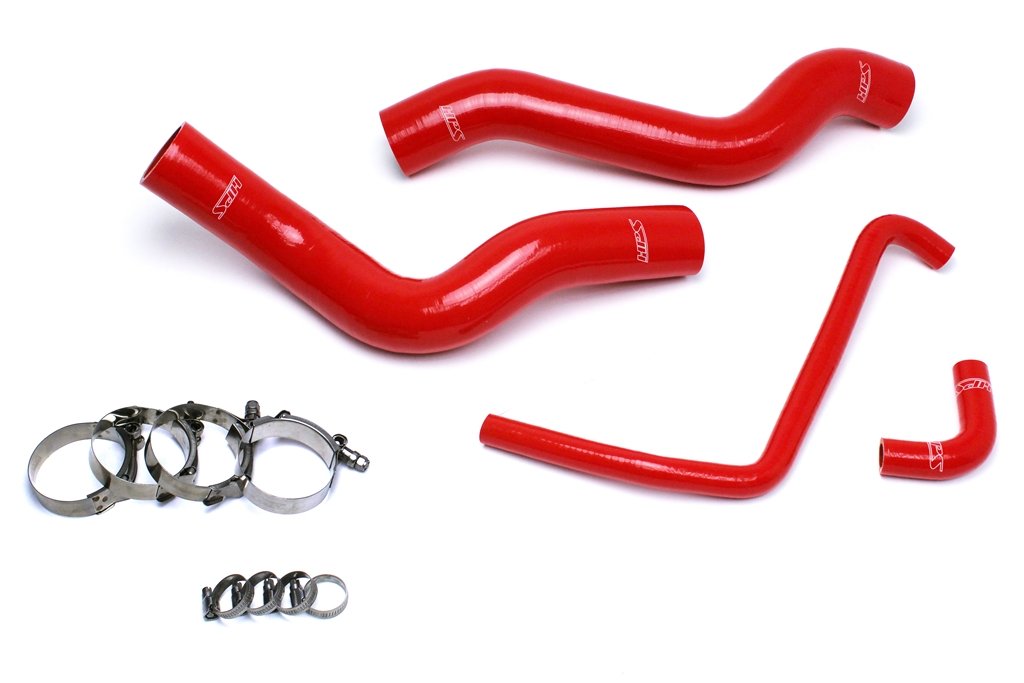 HPS Reinforced Red Silicone Radiator Hose Kit Coolant Dodge 13-14 Viper SRT-10 8.4L V10