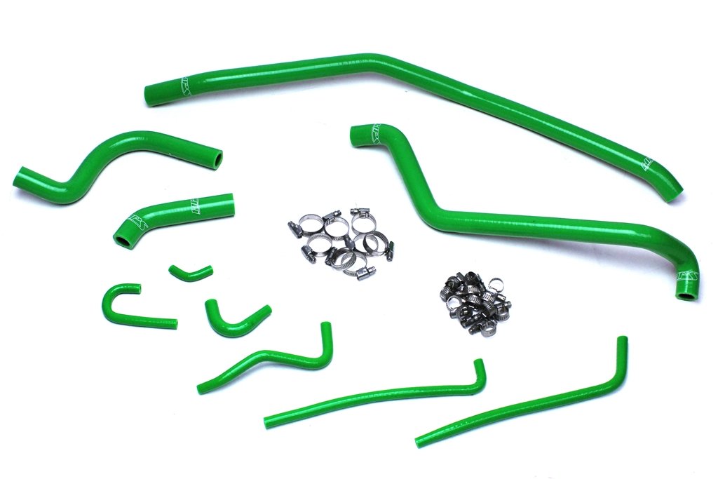 HPS Green Reinforced Silicone Radiator Hose Kit Kawasaki 04-09 KFX700