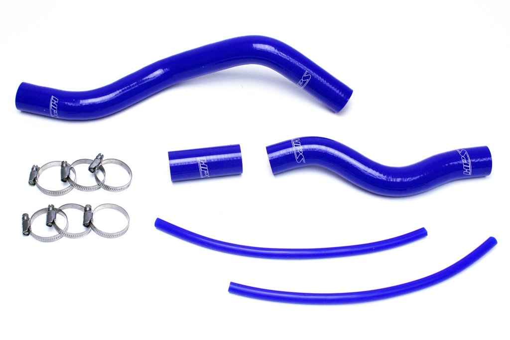 HPS Blue Reinforced Silicone Radiator Hose Kit Coolant Honda 01-05 Civic 1.7L Automatic Trans.