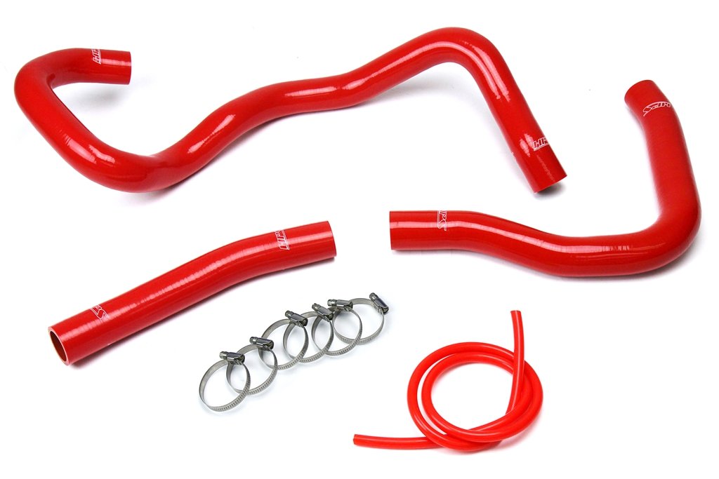 HPS Red Reinforced Silicone Radiator Hose Kit Coolant Mitsubishi 2008-2017 Lancer 2.0L 2.4L DE ES GTS