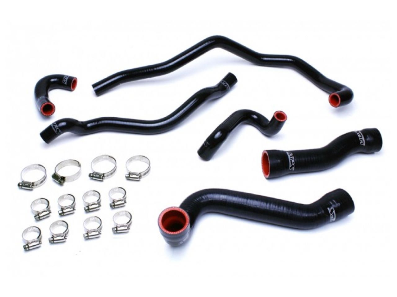 HPS Black Reinforced Silicone Radiator + Heater Hose Kit Coolant BMW 01-06 E46 M3 Left Hand Drive