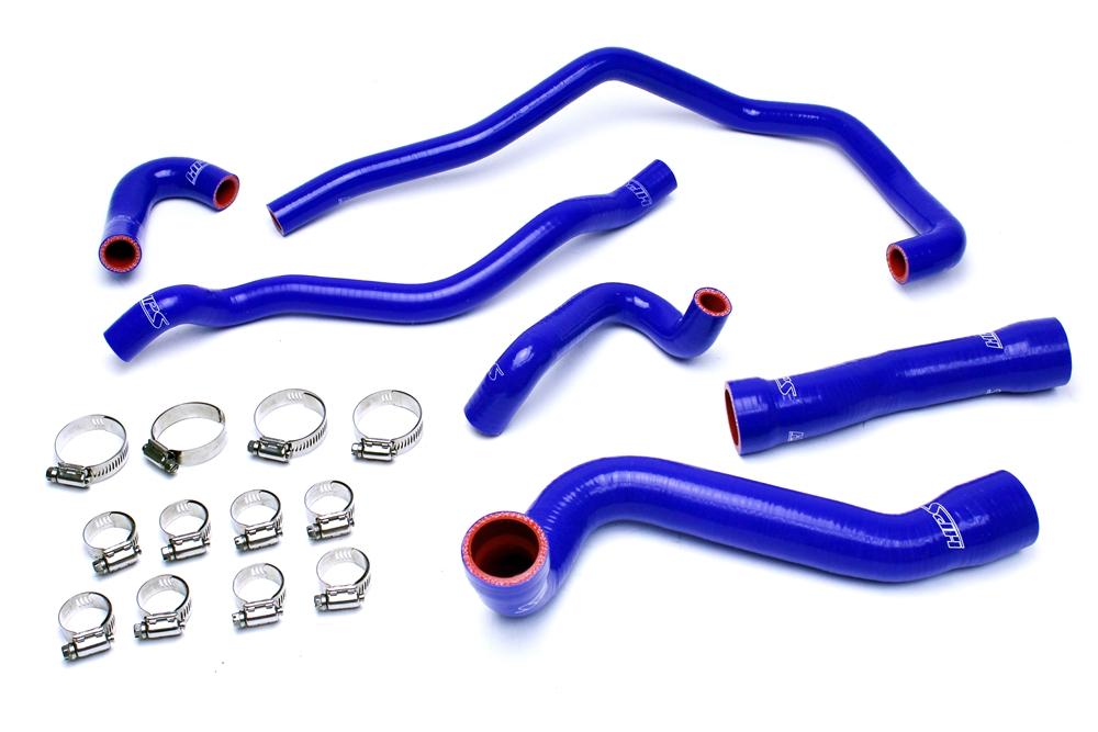 HPS Blue Reinforced Silicone Radiator + Heater Hose Kit Coolant BMW 01-06 E46 M3 Left Hand Drive