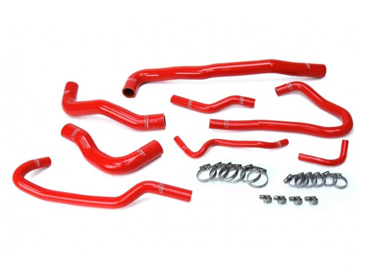 HPS Reinforced Red Silicone Radiator + Heater Hose Kit Coolant Mazda 16-17 MX-5 Miata 2.0L