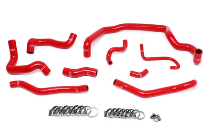 HPS Red Reinforced Silicone Radiator and Heater Hose Kit Coolant Mini 07-11 Cooper S R56 1.6L Turbo Manual Trans