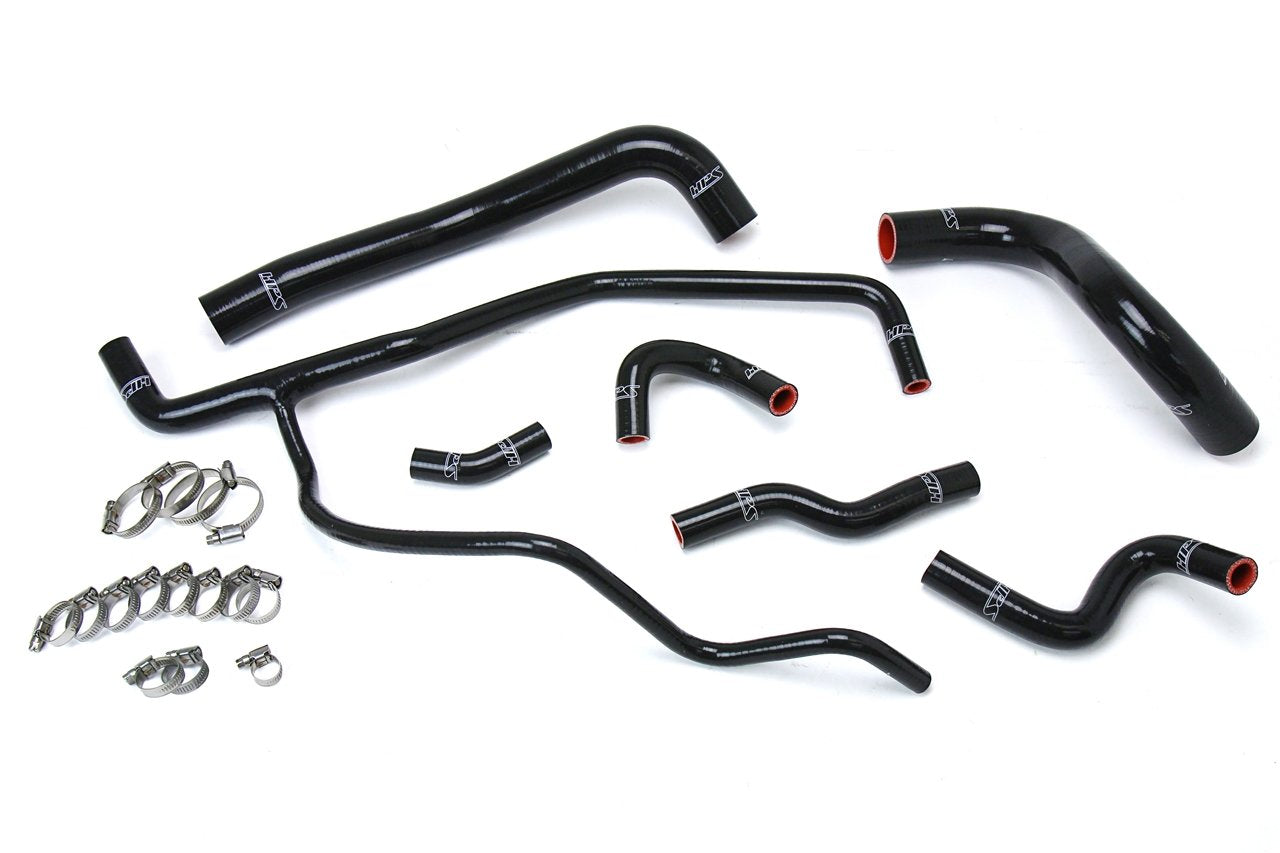 HPS Black Reinforced Silicone Radiator + Heater Hose Kit Coolant 2011-2020 Chrysler 300 3.6L V6