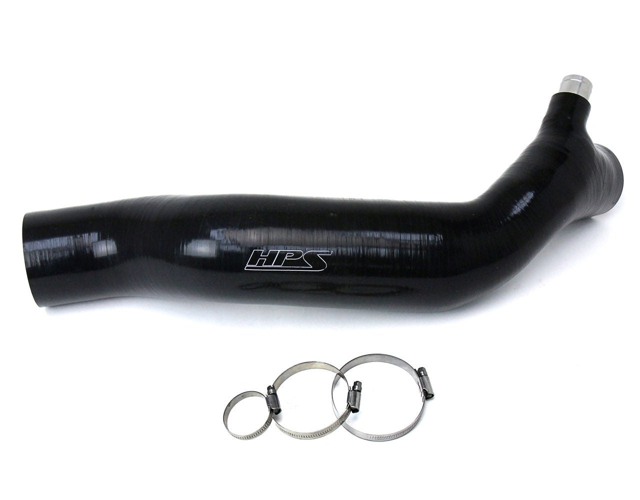 HPS Black Reinforced Silicone Post MAF Air Intake Hose Kit Lexus 16-17 RC200t 2.0L Turbo