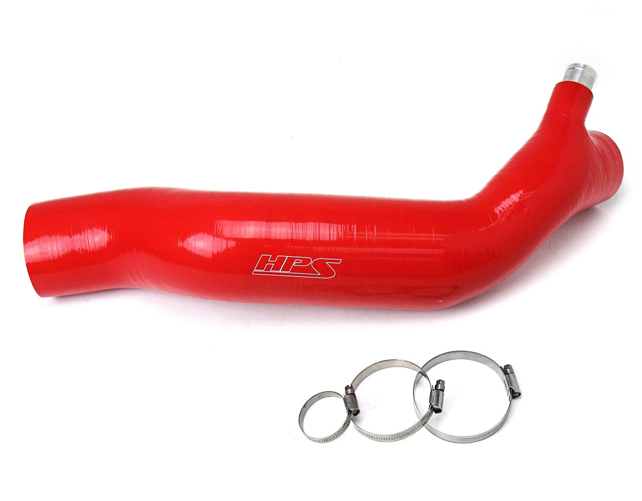 HPS Red Reinforced Silicone Post MAF Air Intake Hose Kit Lexus 16-17 GS200t 2.0L Turbo