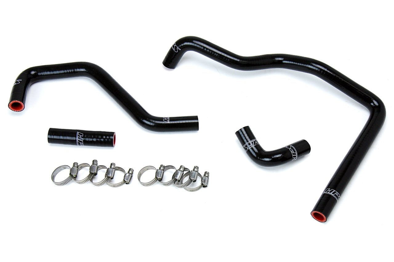 HPS Black Reinforced Silicone Heater Hose Kit Toyota 84-88 Pickup 22RE Non Turbo EFI LHD