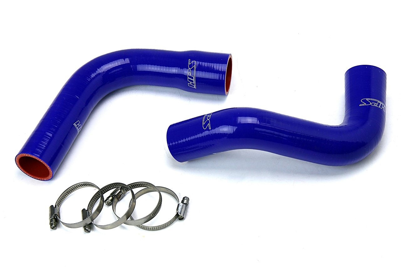 HPS Blue Reinforced Silicone Radiator Hose Kit Coolant Jeep 76-86 CJ7 4.2L