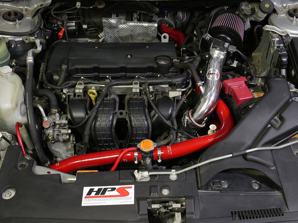 HPS Red Reinforced Silicone Radiator + Heater Hose Kit Mitsubishi 08-17 Lancer 2.0L 2.4L DE ES GTS