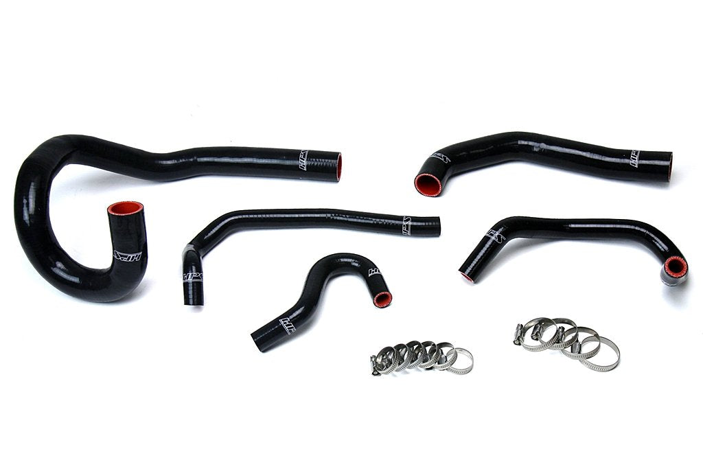 HPS Black Reinforced Silicone Radiator + Heater Hose Kit Coolant Toyota 86-92 Supra MK3 Turbo & NA 7MGE / 7MGTE Left Hand Drive