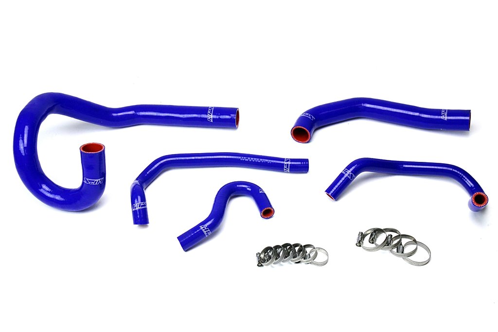 HPS Blue Reinforced Silicone Radiator + Heater Hose Kit Coolant Toyota 86-92 Supra MK3 Turbo & NA 7MGE / 7MGTE Left Hand Drive