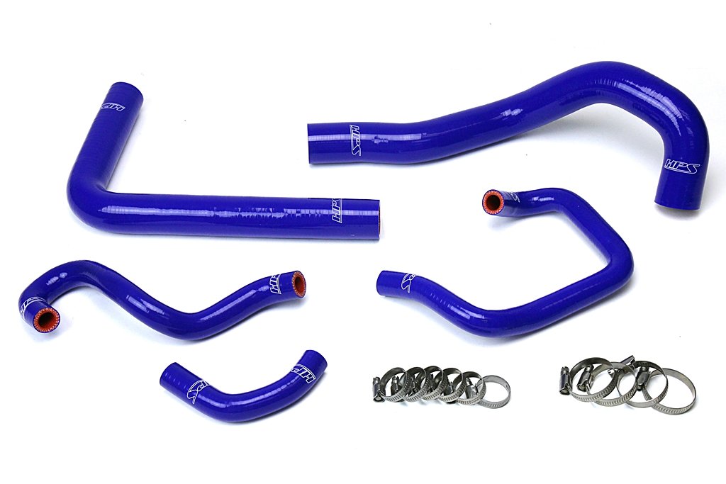 HPS Blue Reinforced Silicone Radiator + Heater Hose Kit Coolant Toyota 93-98 Supra MK4 2JZ Turbo Left Hand Drive