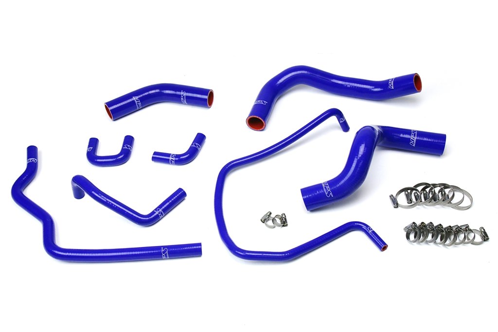 HPS Blue Reinforced Silicone Radiator Hose Kit Coolant Nissan 04-14 Armada V8 5.6L