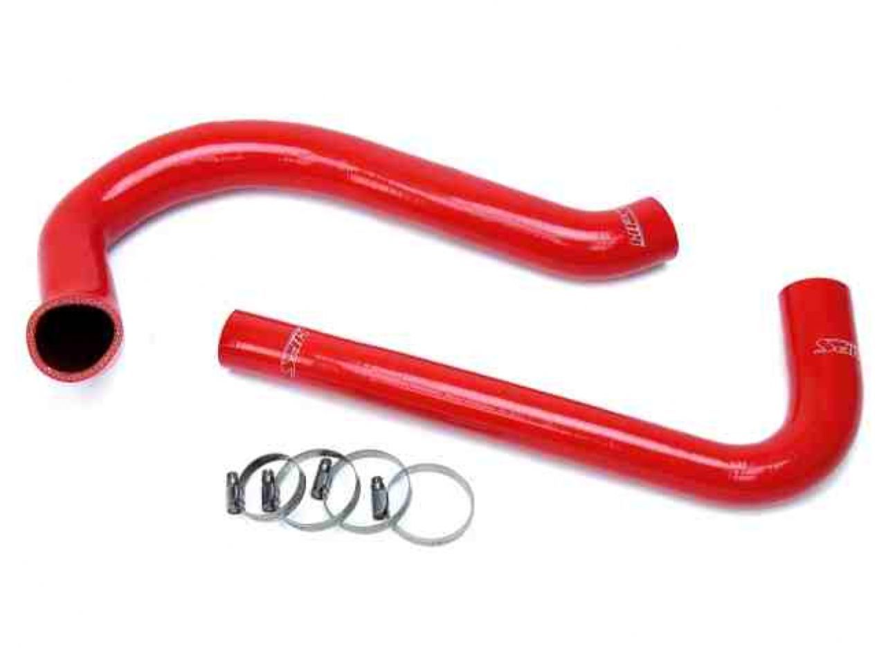 HPS Red Reinforced Silicone Radiator Hose Kit Coolant Jeep 87-95 Wrangler YJ 2.5L