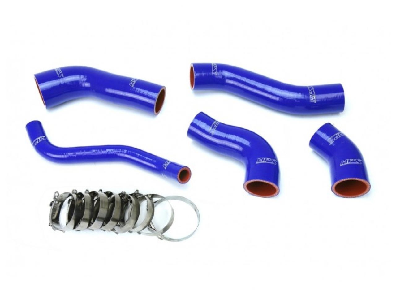 HPS Blue Reinforced Silicone Intercooler Hose Kit Hyundai 13-17 Veloster 1.6L Turbo