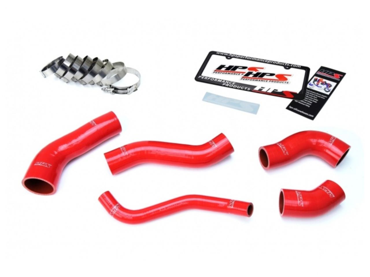 HPS Silicone Intercooler Hoses 57-1629-RED Item Image
