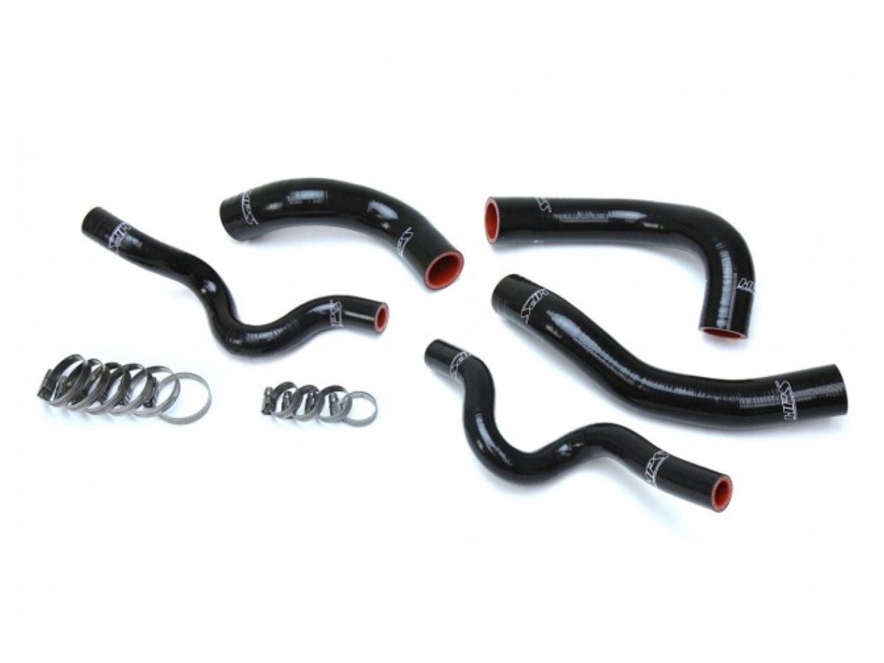 HPS Reinforced Black Silicone Radiator Hose Kit Coolant Hyundai 13-17 Veloster 1.6L Turbo