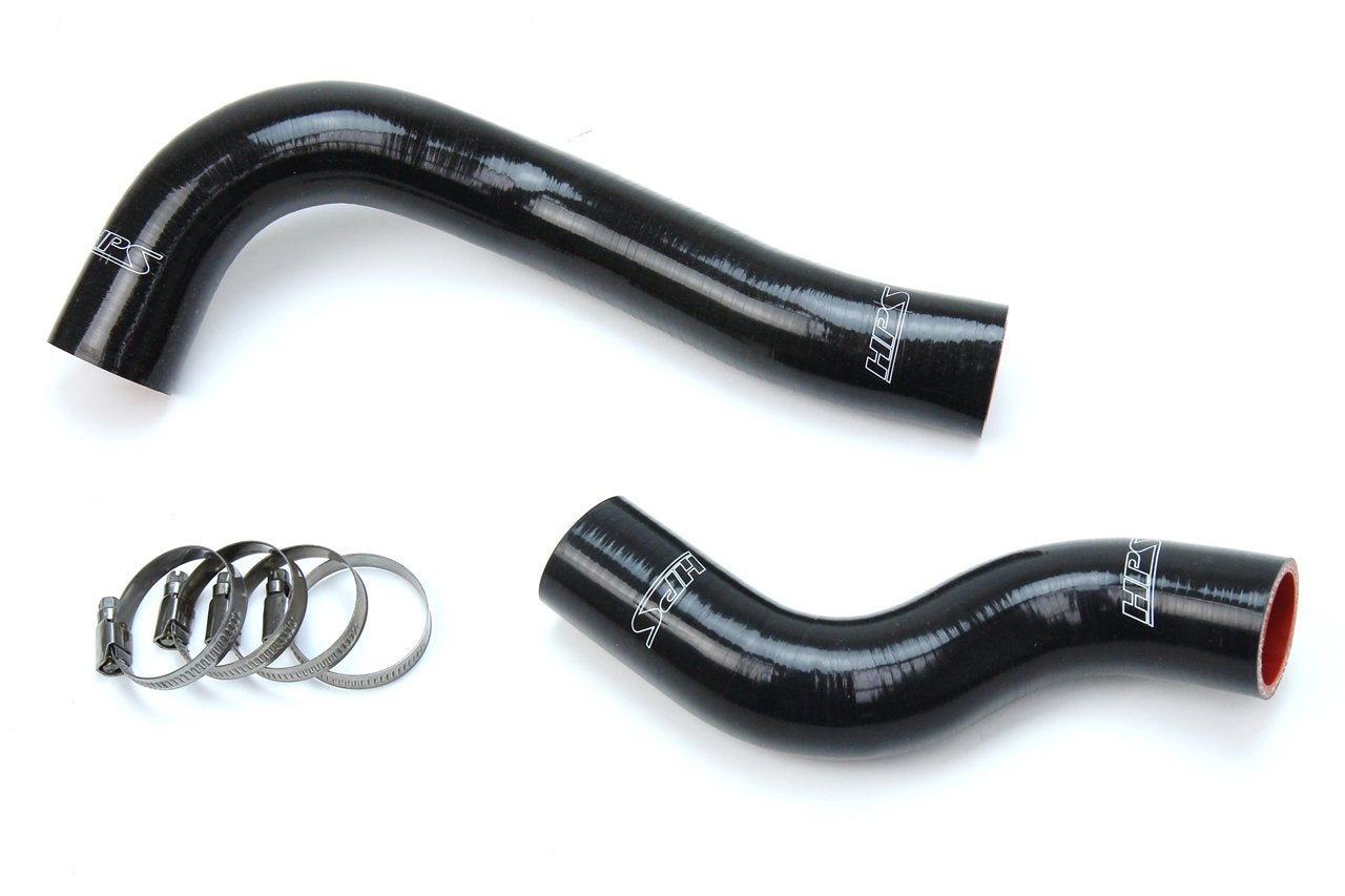 HPS Black Reinforced Silicone Radiator Hose Kit Coolant Lexus 16-18 GSF V8 5.0L