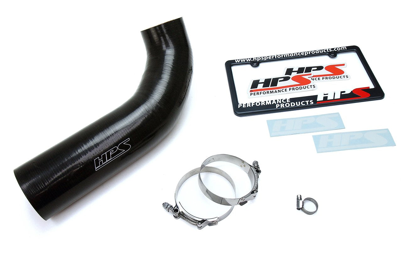 HPS Black Reinforced Silicone Post MAF Air Intake Hose Kit Jeep 12-17 Wrangler JK & Unlimited 3.6L V6