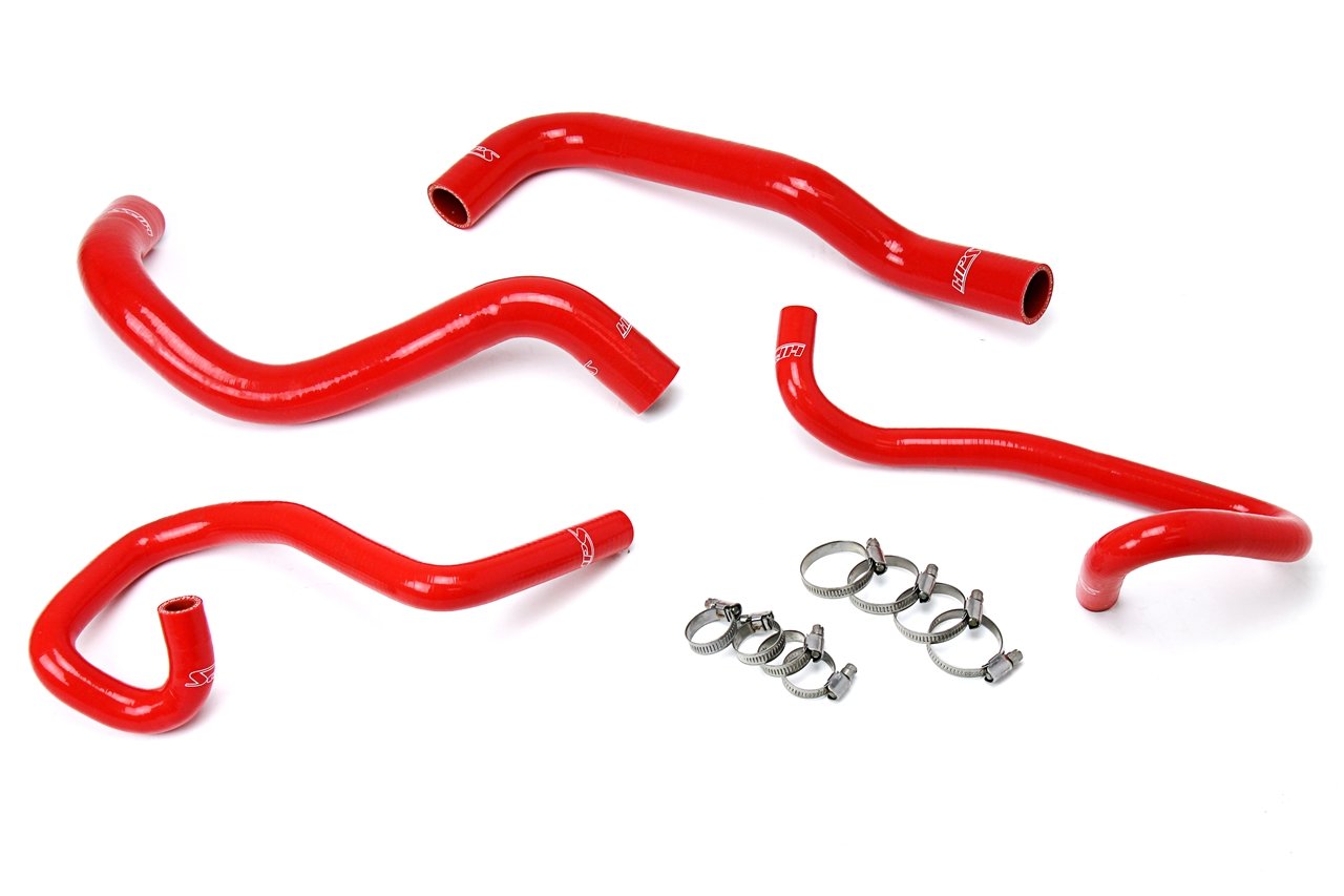 HPS Red Reinforced Silicone Radiator + Heater Hose Kit Toyota 05-18 Tacoma 2.7L 4Cyl